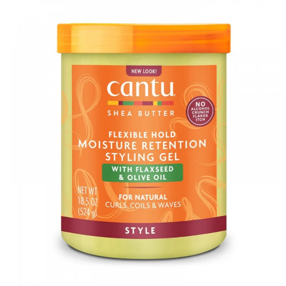 Cantu Shea Butter Flexible Hold Moisture Retention Styling Gel With Flaxseed & Olive Oil - 524g
