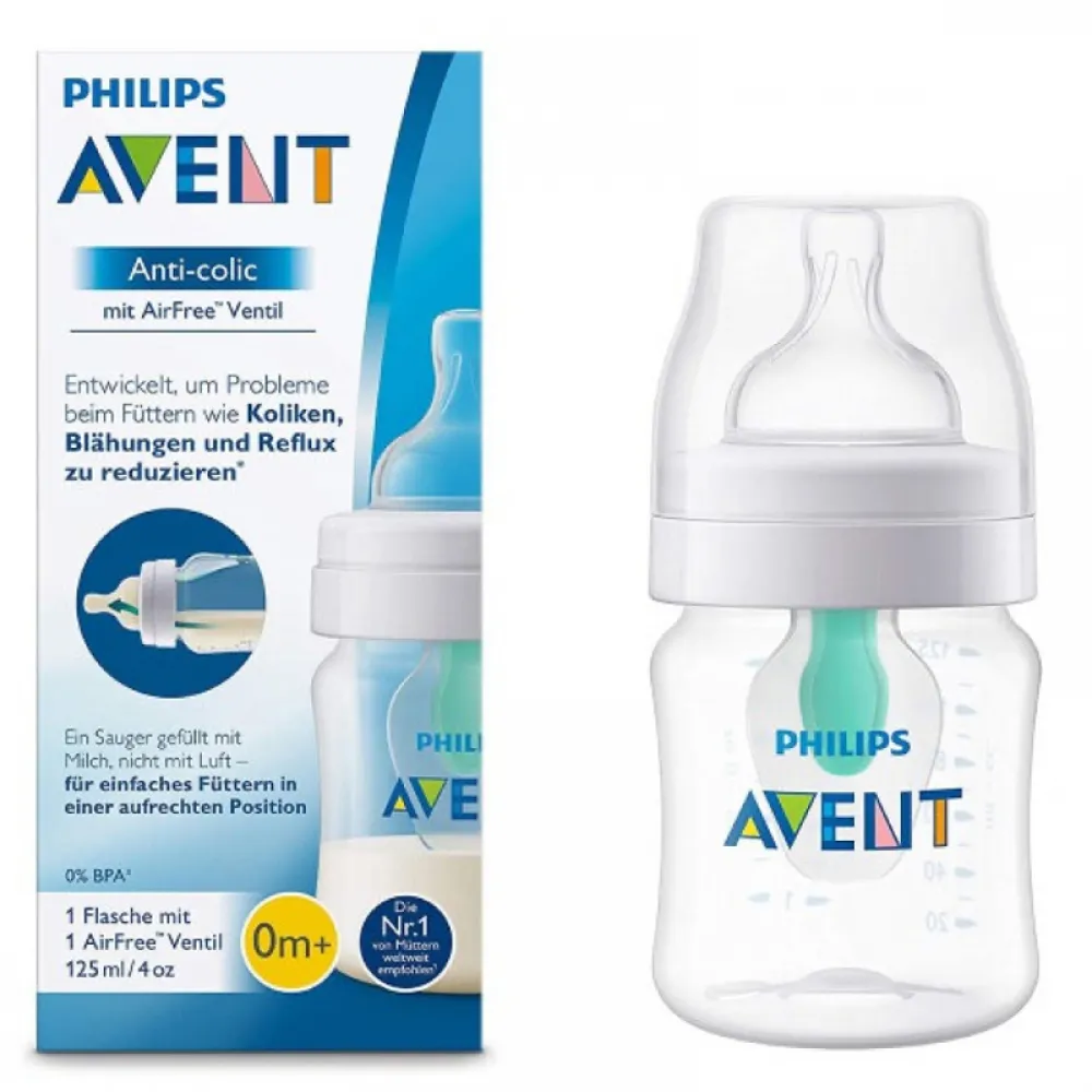 Philips Avent, Anti Colic, Baby Feeding Bottle, With Airfree Vent - 125 Ml