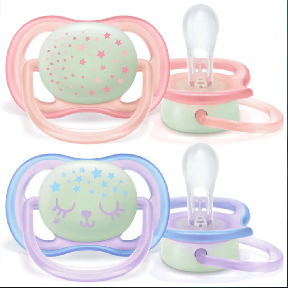 Soother that glows in the dark, 0-6 months, from Philips Avent, for boys
