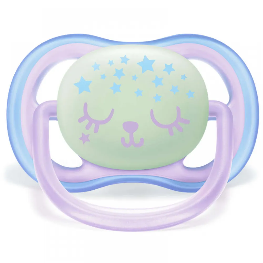 Soother that glows in the dark, 0-6 months, from Philips Avent, for boys