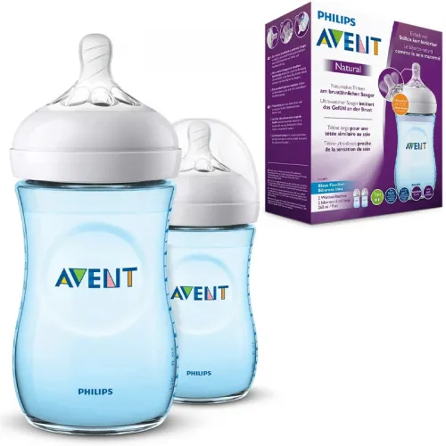 Philips Avent Natural Baby Bottle (pack of 2) - Blue