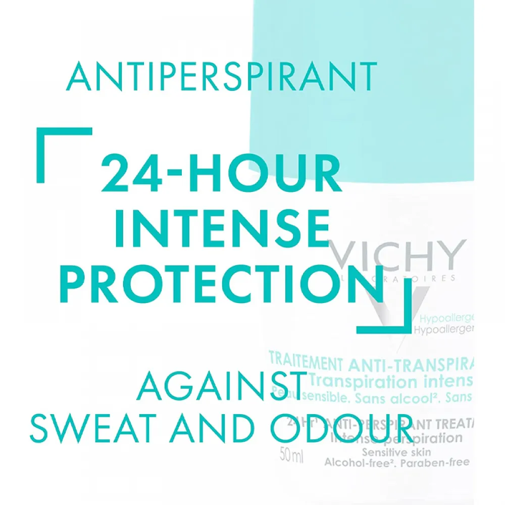 VICHY DEODORANT ROLL ON SENSITIVE 48H 50ML(GREEN)