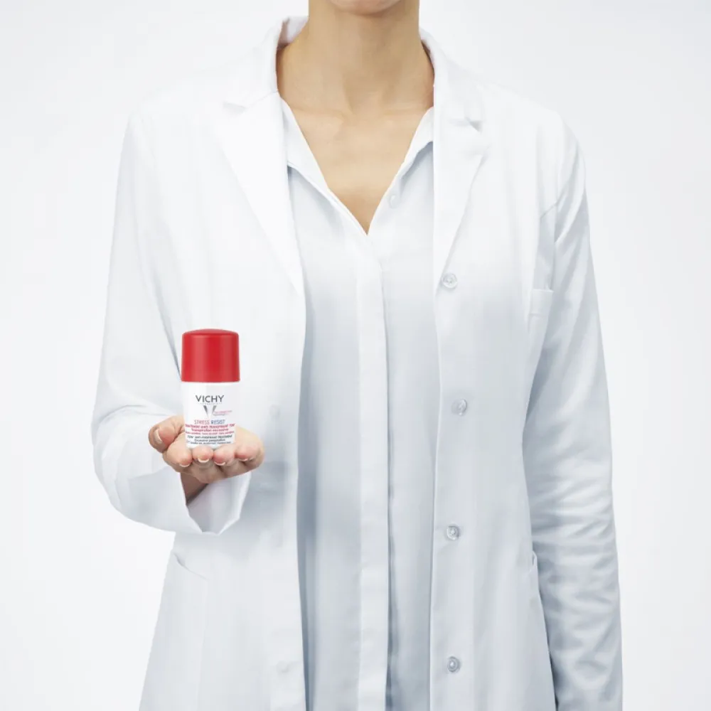 Vichy, Deodrant Roll-On, 72 Hours Stress Resist Excessive Perspiration - 50 Ml