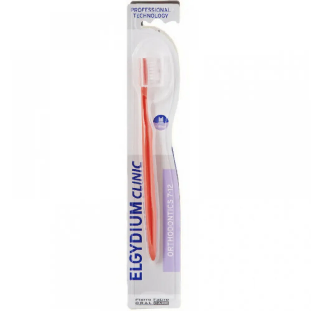 ELGYDIUM CLINIC ORTHODONTICS TOOTHBRUSH AGES 7 TO 12