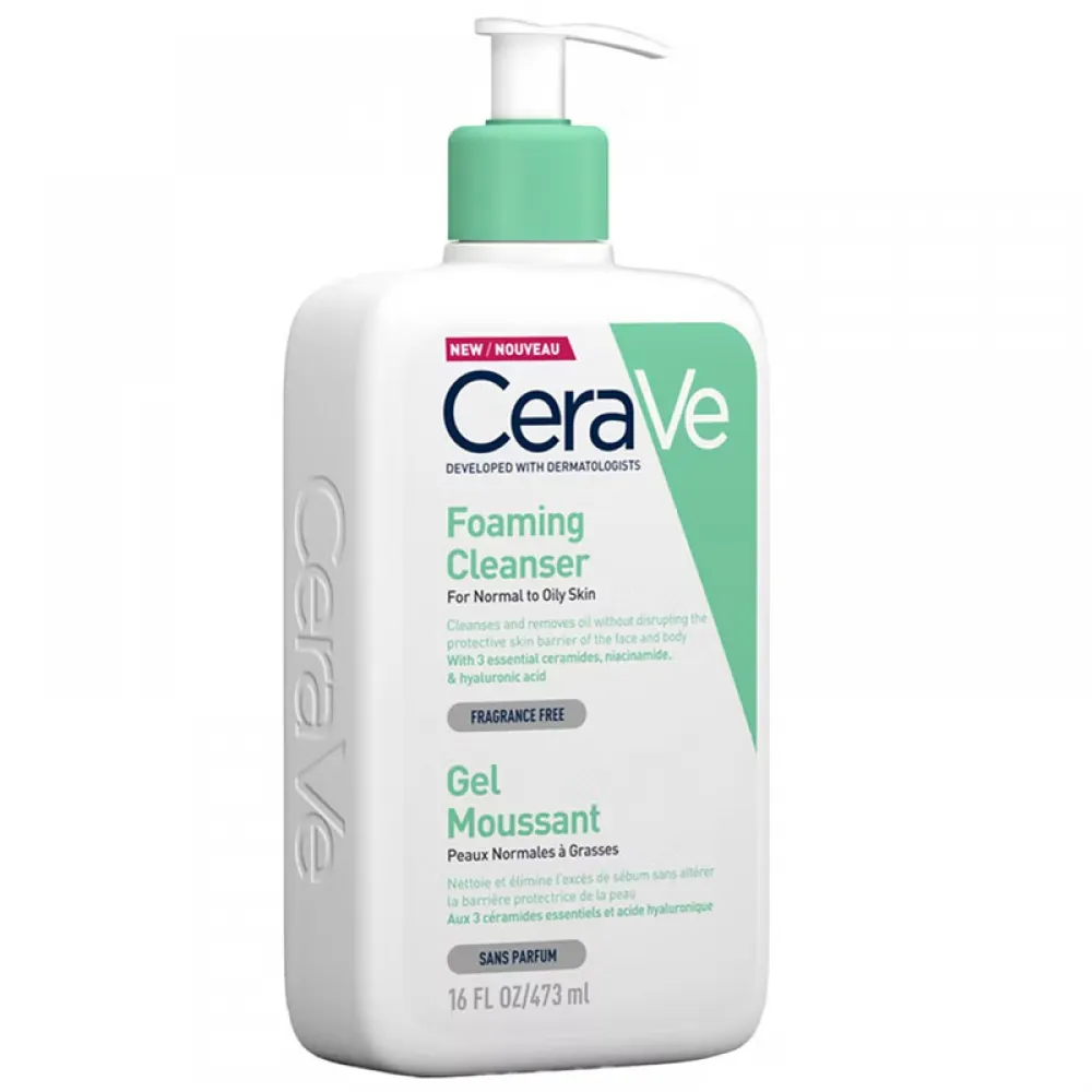 Foaming Cleanser For Normal To Oily Skin With Hyaluronic Acid 473ml