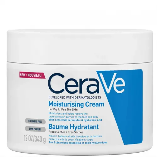 Moisturizing Cream For Dry Skin With Hyaluronic Acid Multicolour 340g