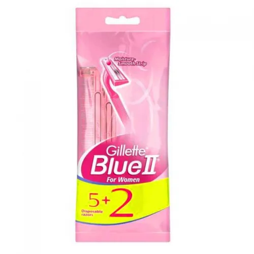GILLETTE BLUE 2 SHAVER FOR WOMEN 5 + 2
