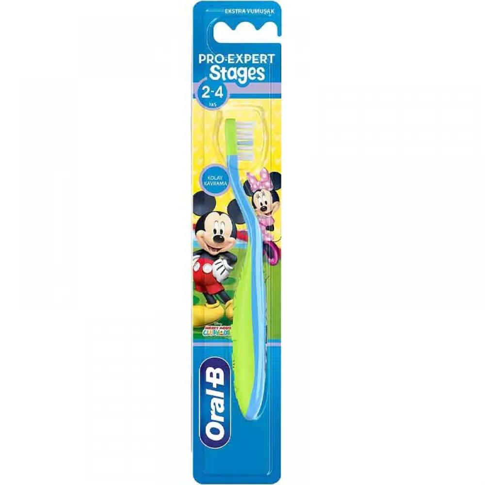 Oral-B Pro Expert Stages Toothbrush for Kids, Red and Purple
