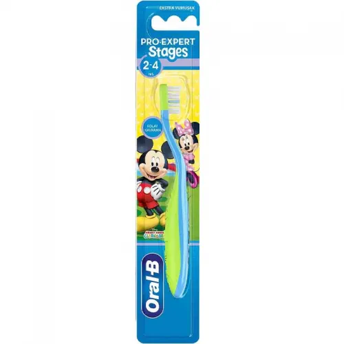 فرشاة اسنان يدوية برو اكسبيرت للاطفال من اورال بي متعددة الألوان