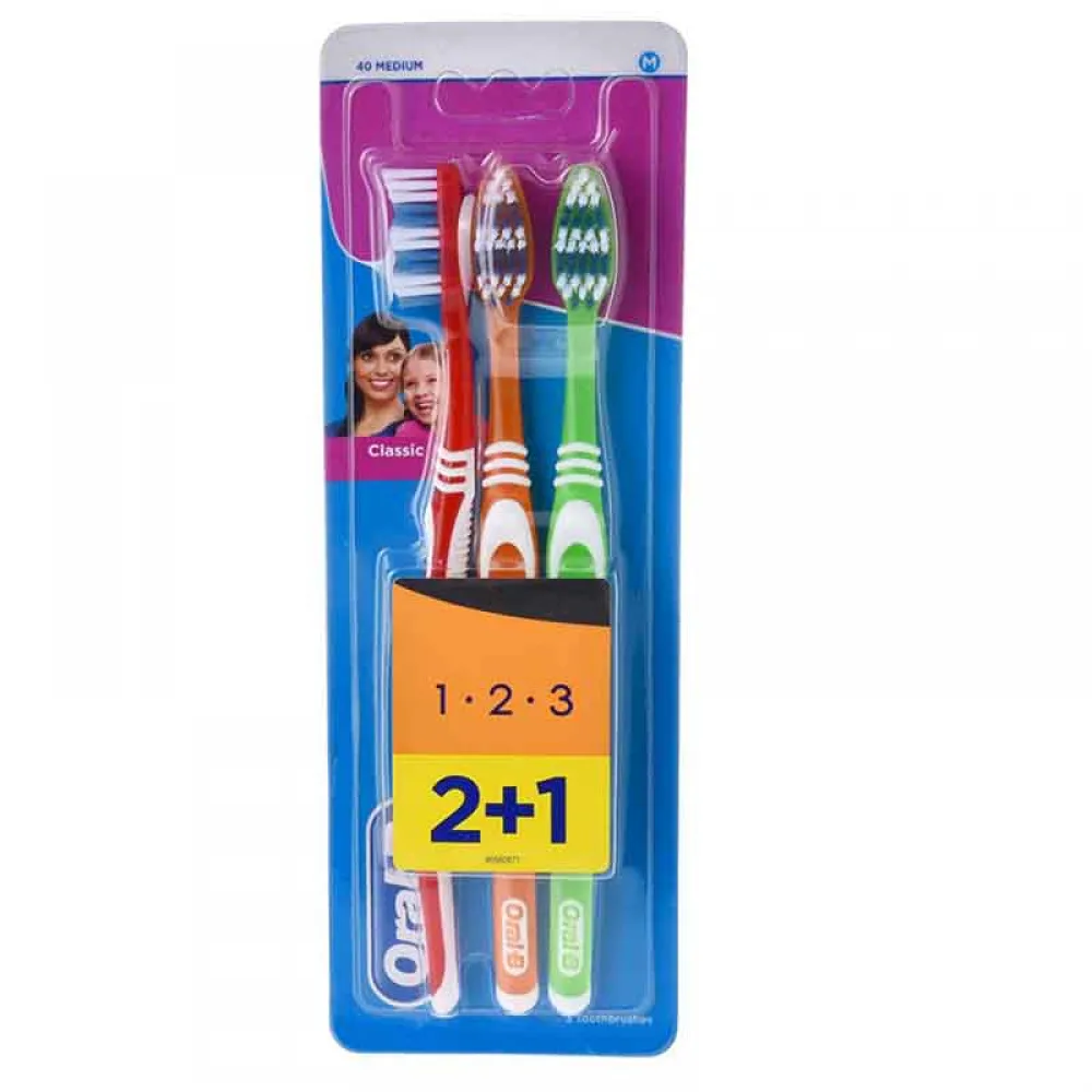 Oral B Mattress Effect Classic 3 Medium 2 + 1 Free