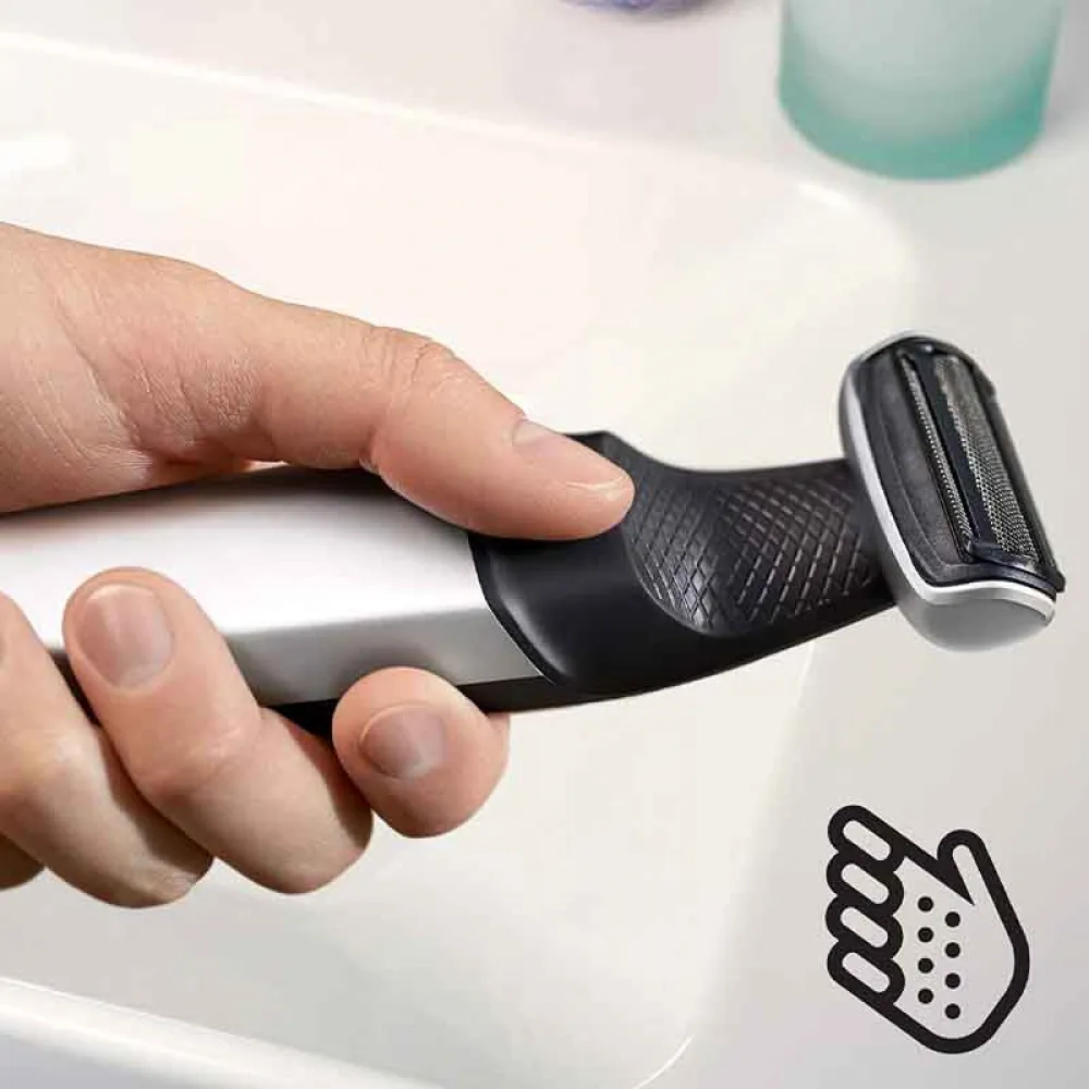 Philips Series 5000 Showerproof Body Groomer With Skin Comfort System With 3 Combs And Back Attachment - Bg5020/13