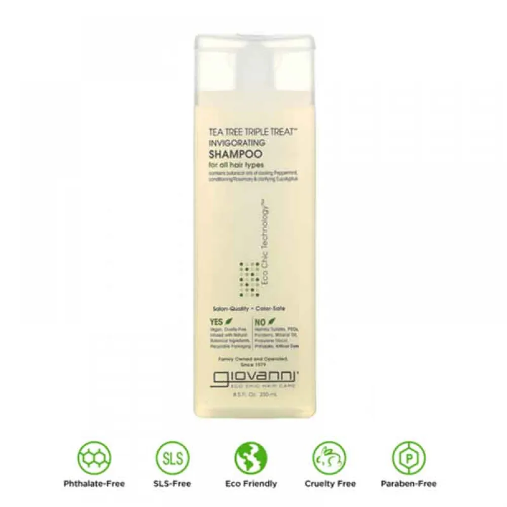 Giovanni Tea Tree Triple Treat Shampoo - 250ml