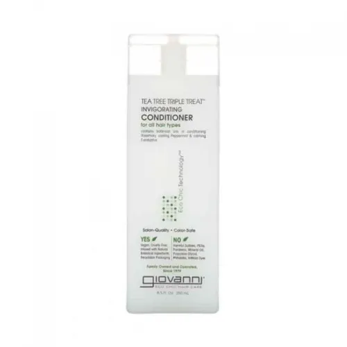 بلسم زيت شجرة الشاي الثلاثي المعالج والمقوي للشعر من جيوفاني - 250مل