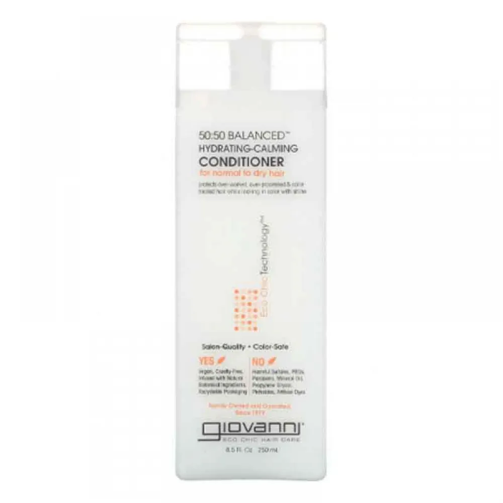 بلسم 50:50 المتوازن المرطب والملطف للشعر من جيوفاني - 250مل