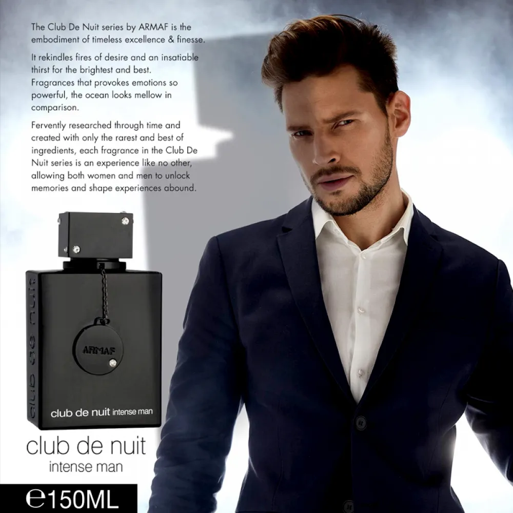 Armaf Club De Nuit Intense Man Pure Parfum 150ml Black - Bigger, Better & Longer Lasting Fragrance