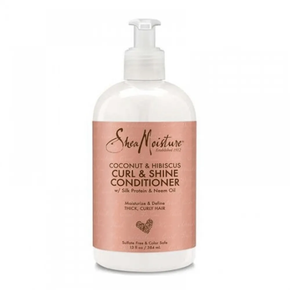 Shea Moisture Coconut & Hibiscus & Curl & Shine Conditioner - 384ml