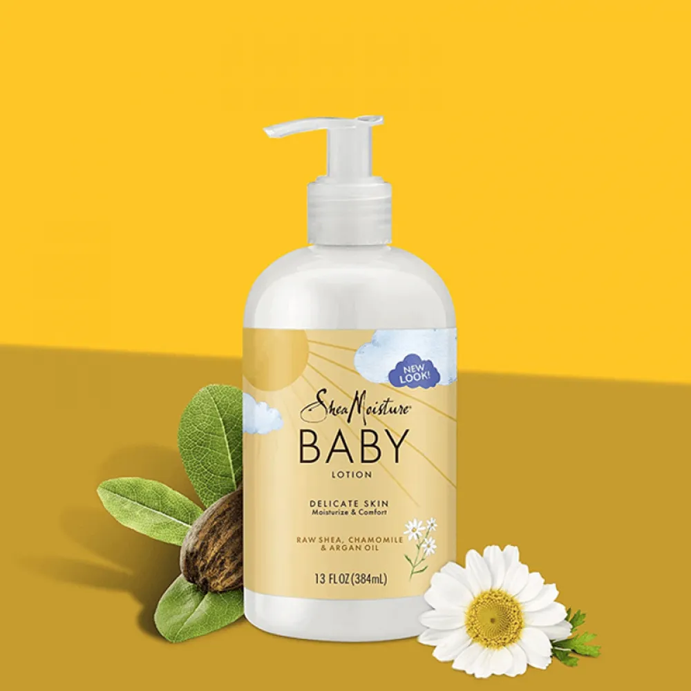 Shea Moisture Baby Lotion Raw Shea + Chamomile & Argan Oil 384ml