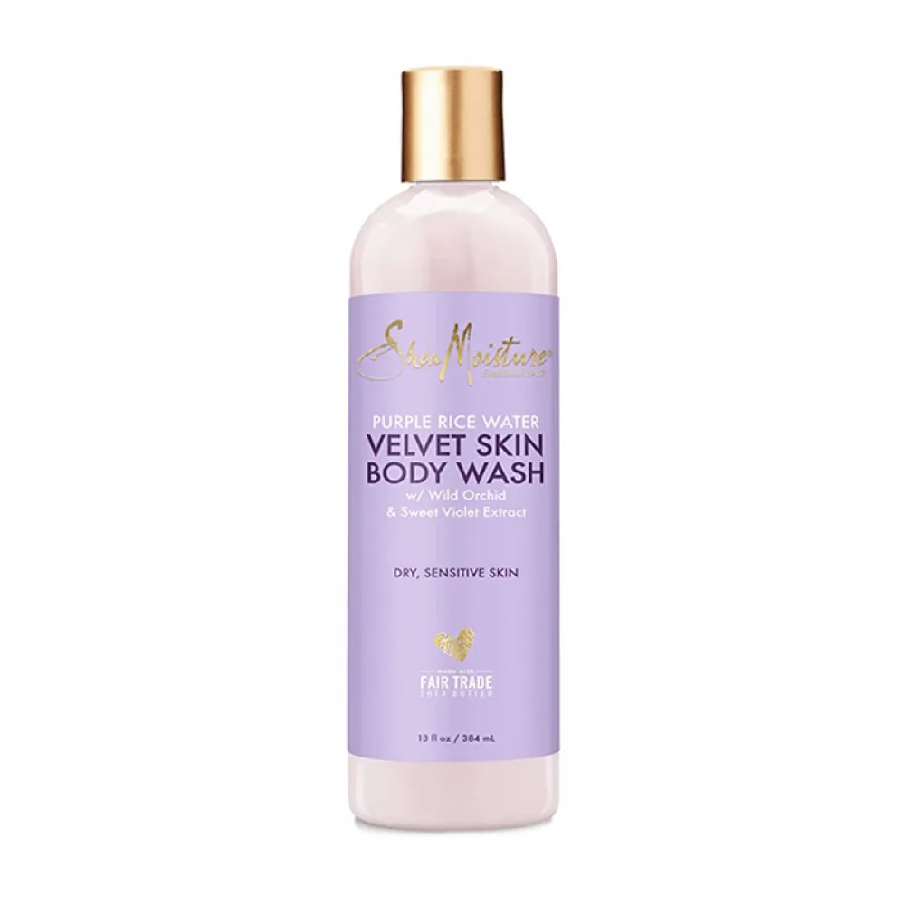 Shea Moisture Purple Rice Water Velvet Skin Body Wash - 384ml