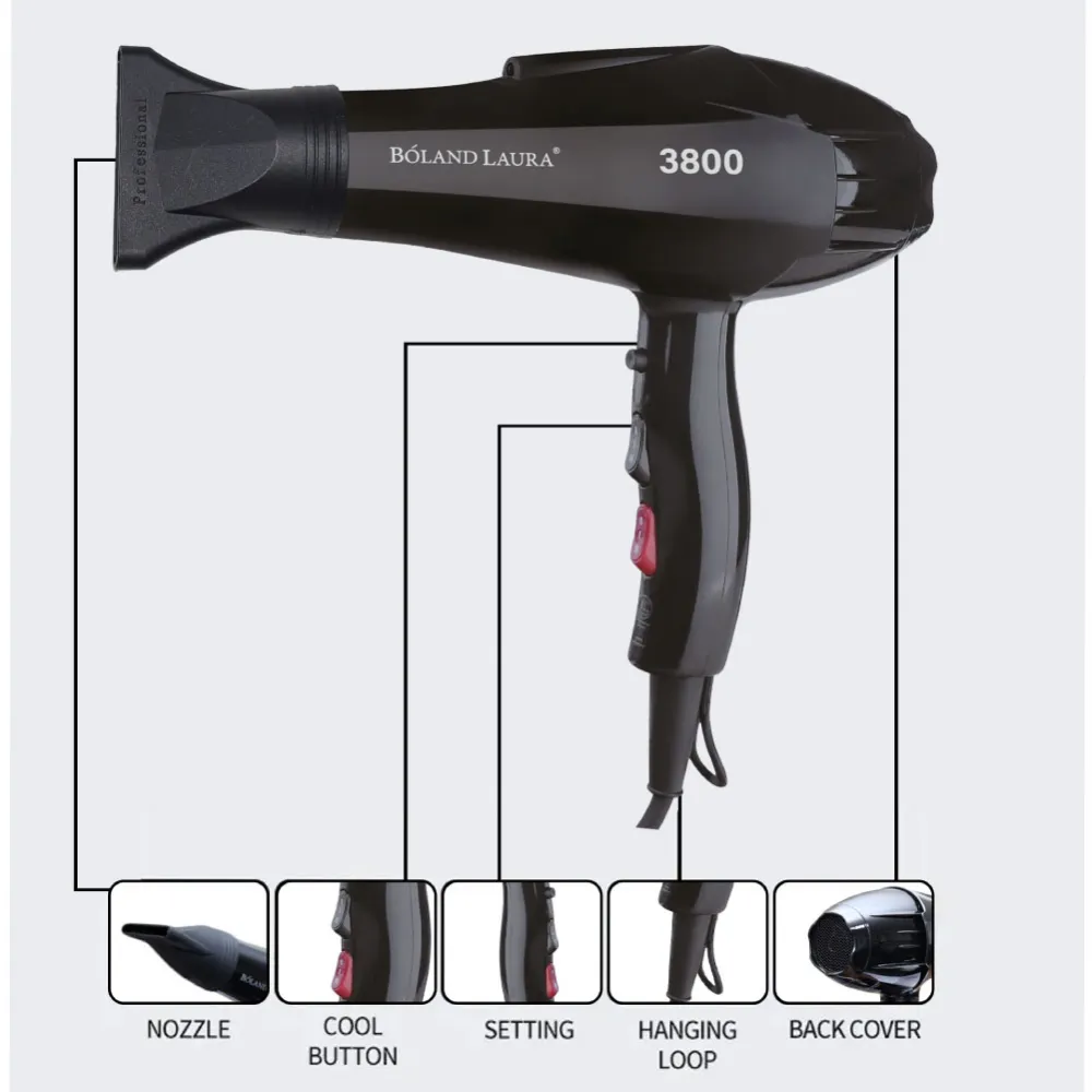 BL-3800 Hair Dryer from Bolandlaura