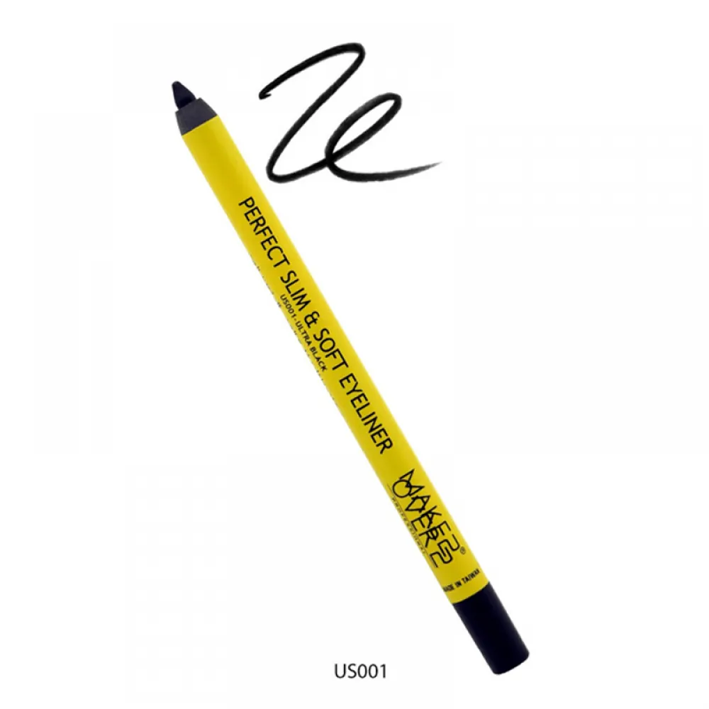 Make Over 22 Perfect Slim & Soft Eyeliner Waterproof - Ultra Black - US001
