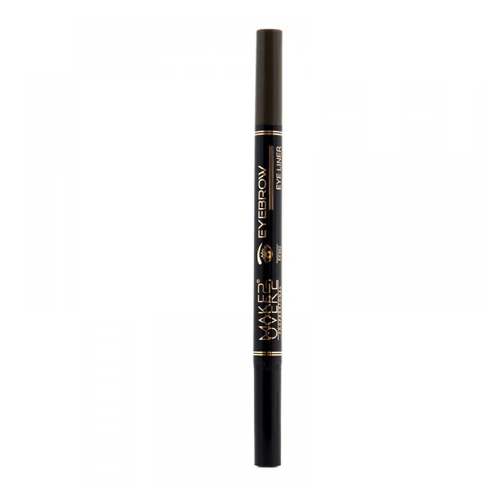 Make Over 22 2-In-1 Eyebrow And Eyeliner Pen - Black/Dark Brown - EY002