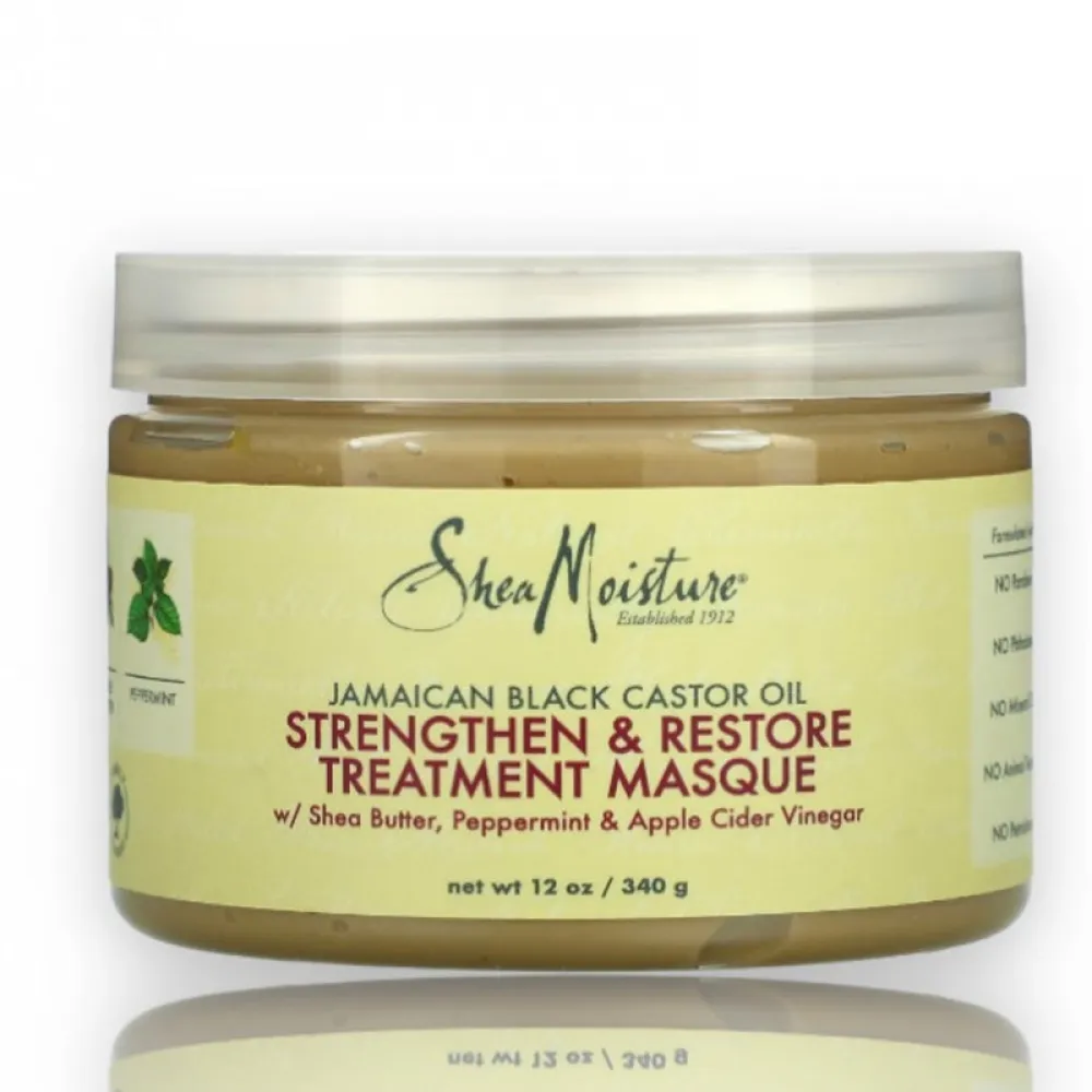 Shea Moisture Jamaican Black Castor Oil Strengthen, & Restore Treatment Masque | 12 fl.oz.