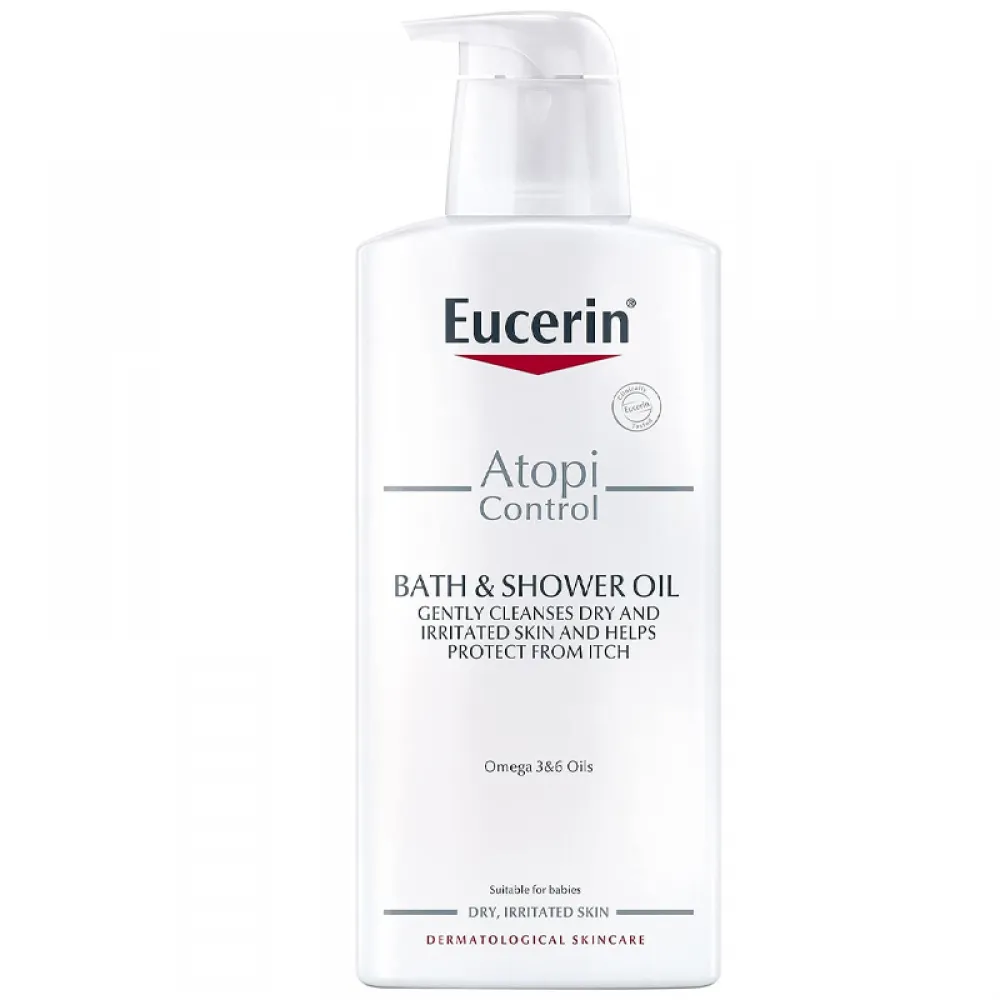 زيت استحمام اتوبي كونترول من يوسيرين للبشرة الجافة ، بحجم 400 مل