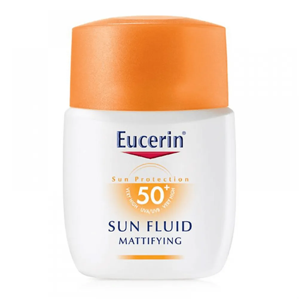 Eucerin 50SPF Sun Fluid Mattifying Sunscreen For Sensitive & Oily Skin - 50ml