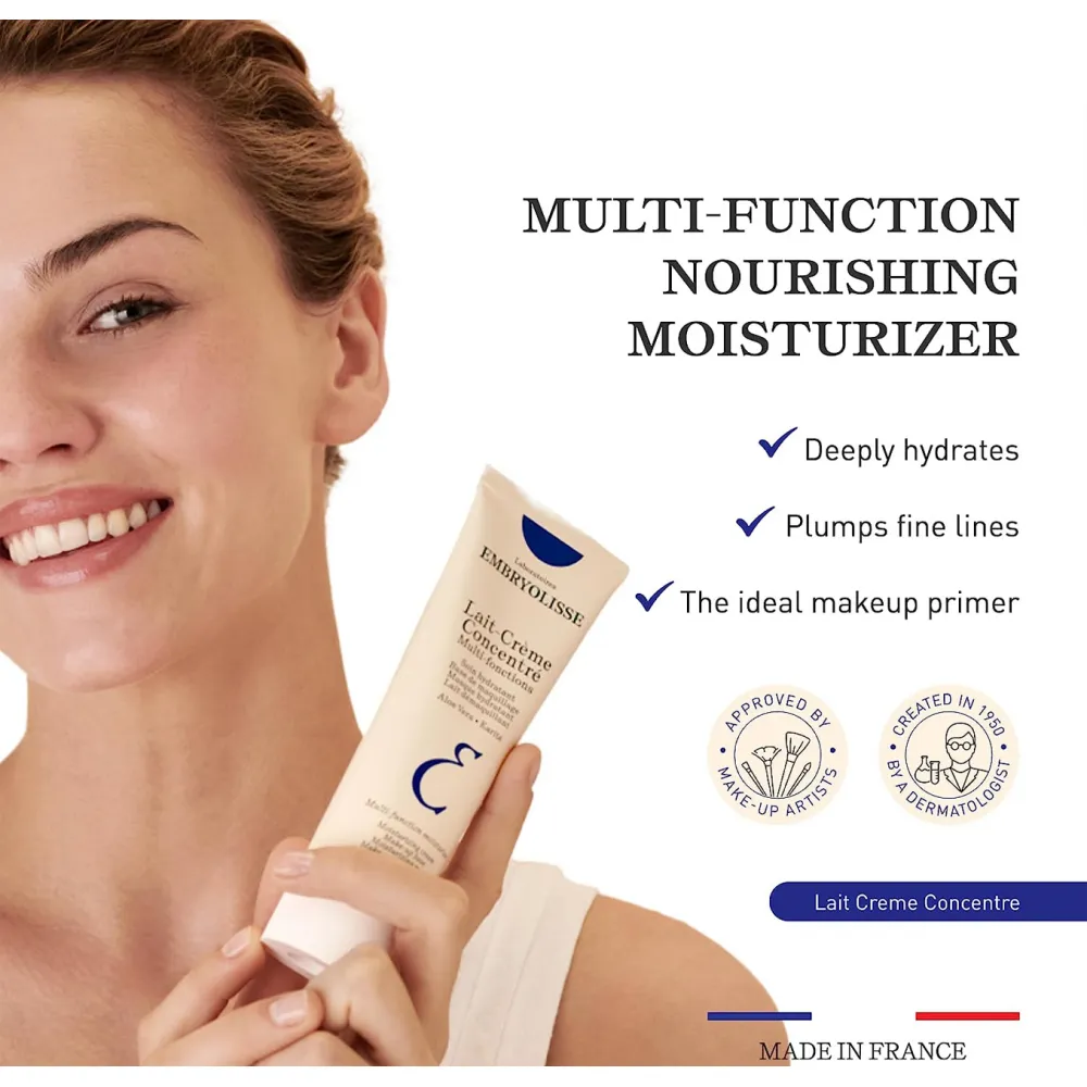 Embryolisse Lait-Crème Concentré, Face Cream and Makeup Primer, 1.01 Fl Oz