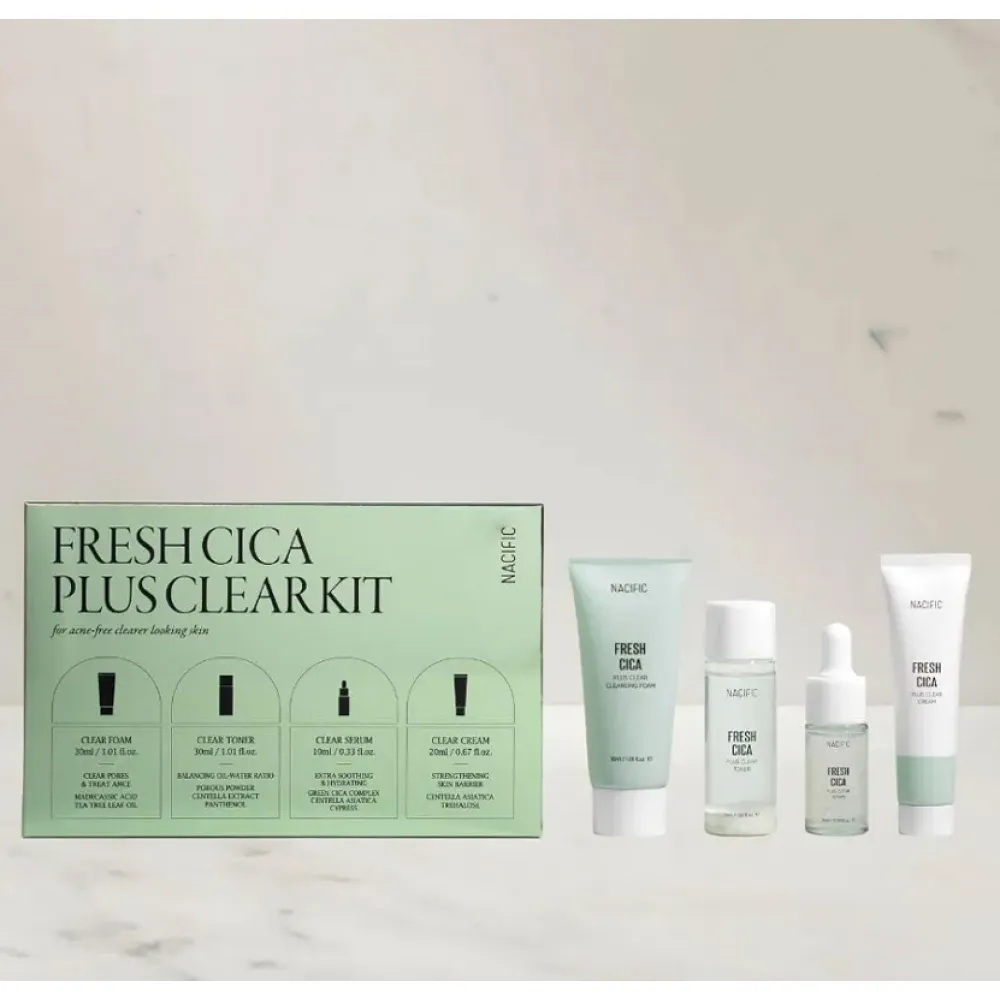 Nacific Fresh Cica Plus Skin Clear Kit - 4 Pieces