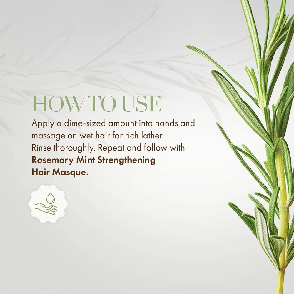 Mielle, Strengthening Shampoo, Rosemary Mint, 12 fl oz (355 ml)