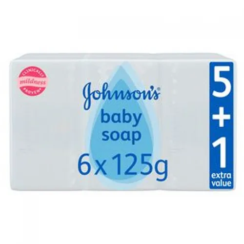 Johnson's Baby Soap 125 Gm (5+1pcs)