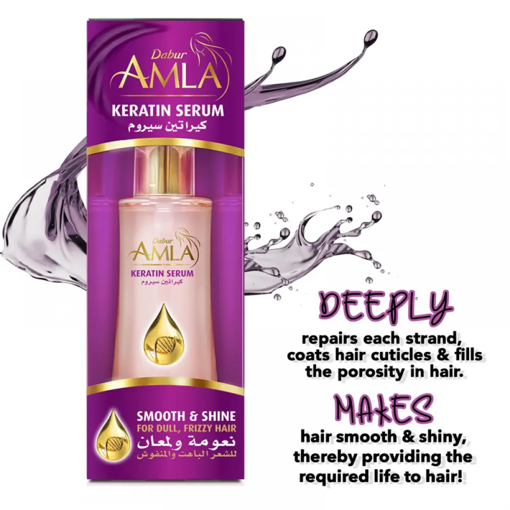 Dabur Amla Keratin Serum For Dull Frizzy Hair 50 Ml
