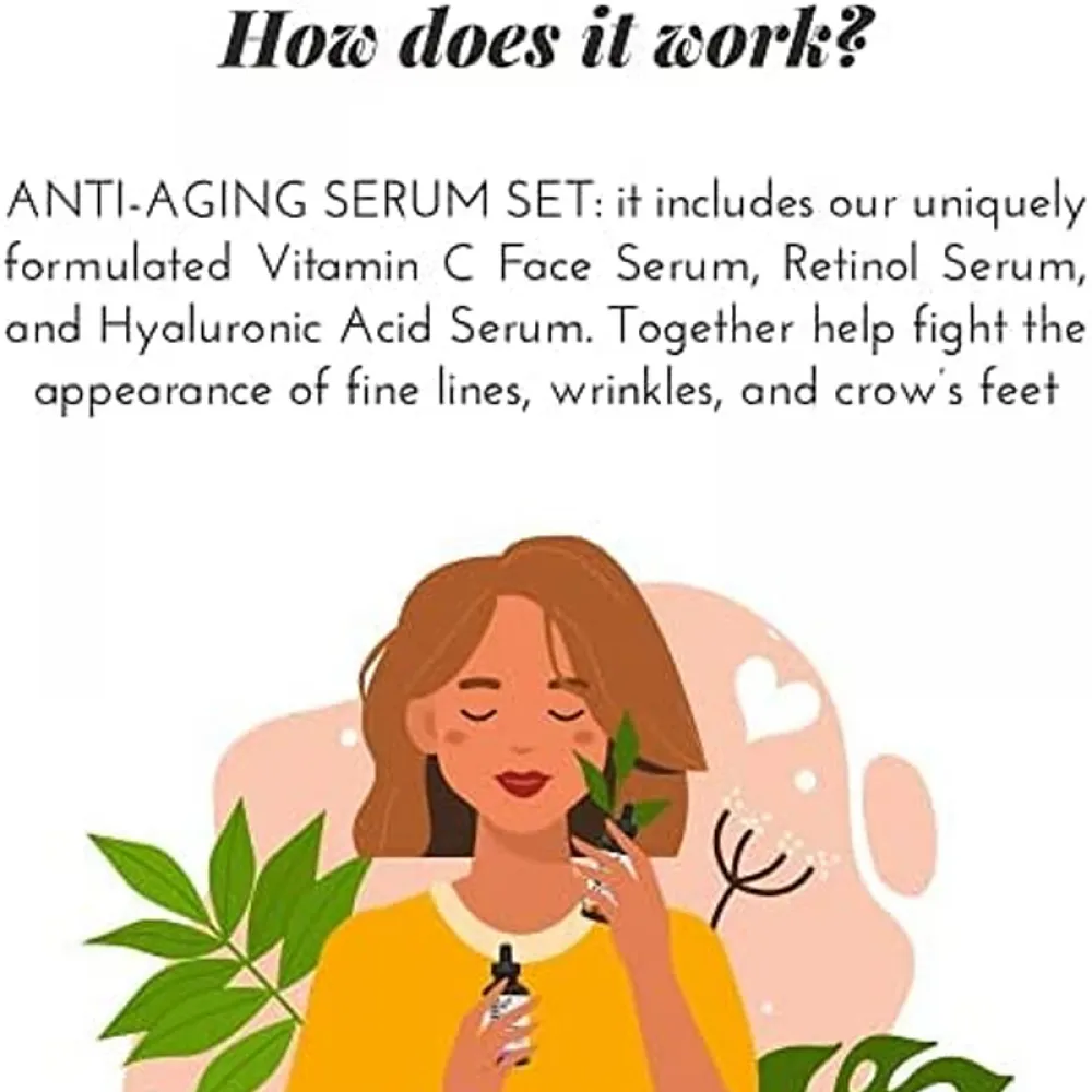 Serum Trio Set 3 Serums .5 ml each