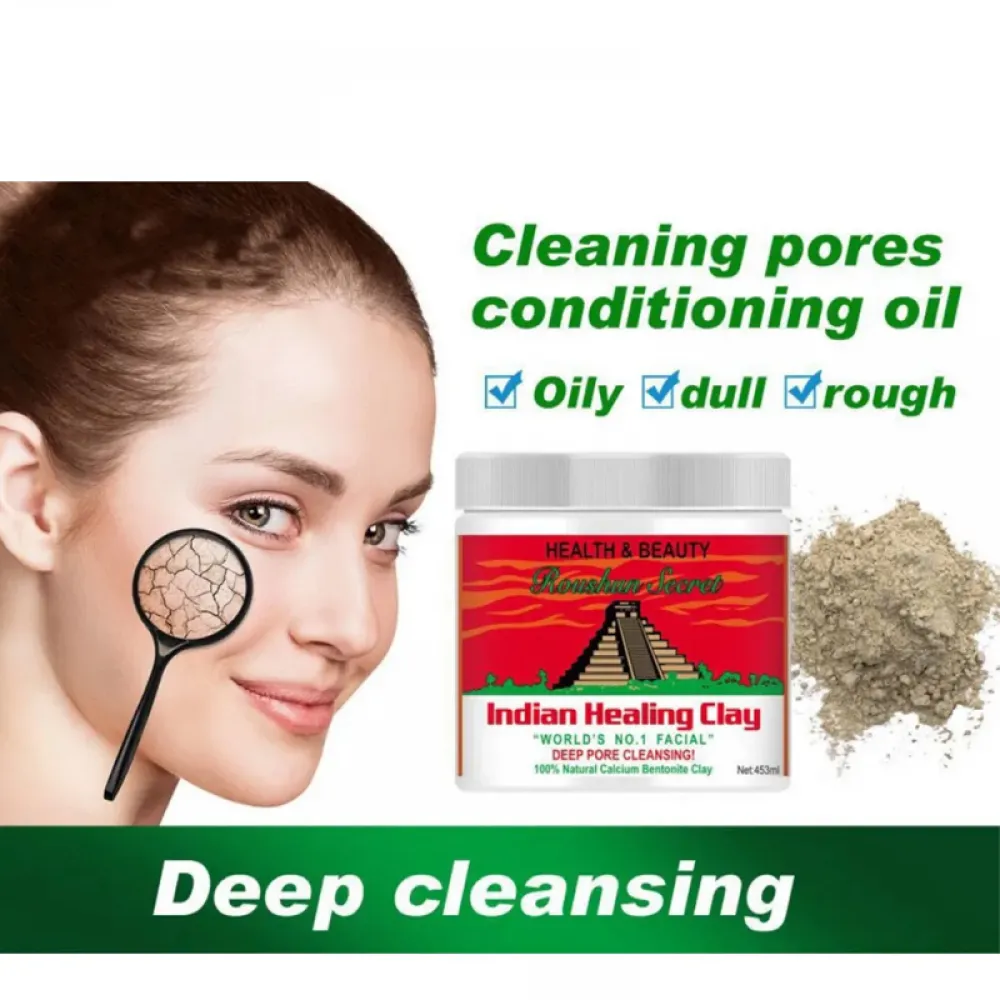 Roushun Secret Secret Indian Healing Clay Deep Pore Cleansing 454 ml