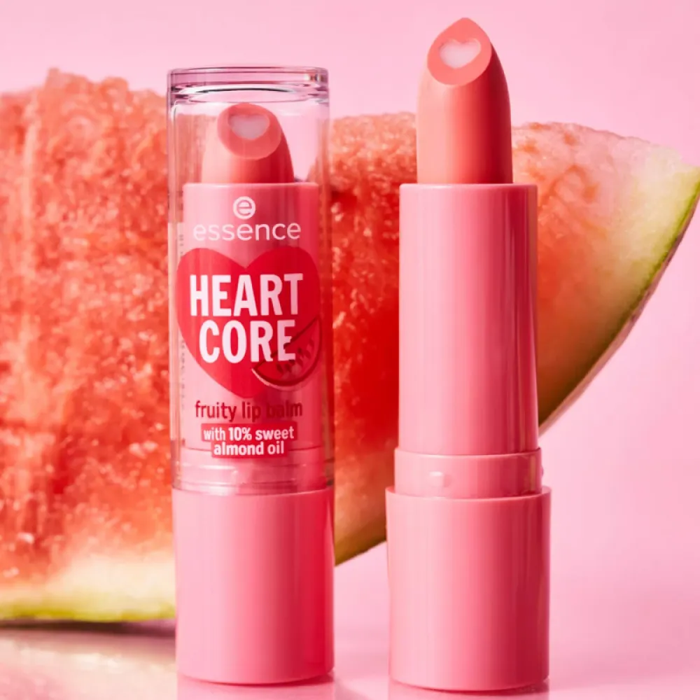 Essence Heart Core Lip Balm with Fruits Crazy Cherry 01