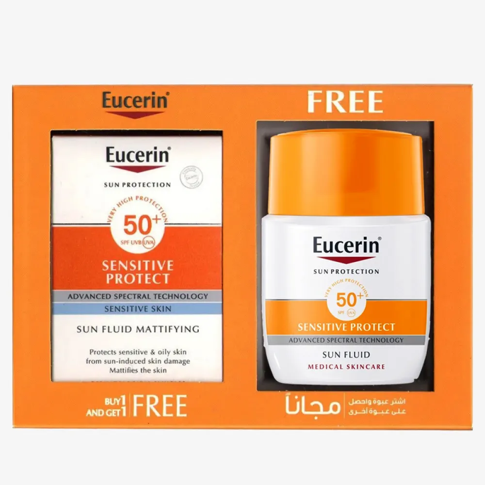 Eucerin Sun Fluid SPF 50 Sensitive Skin (1+1) 50 ml