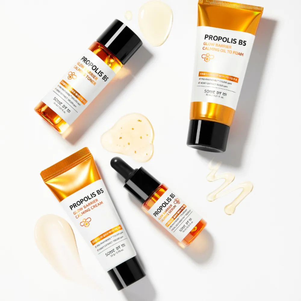 Propolis and Vitamin B5 complex to lighten and protect the skin