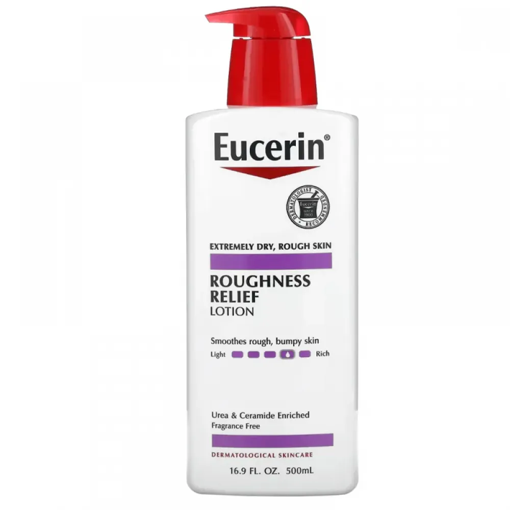 Eucerin package  Roughness Relief products