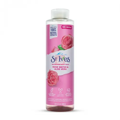 St. Ives Refreshing Rose Water & Aloe Vera Body Wash - 650ml