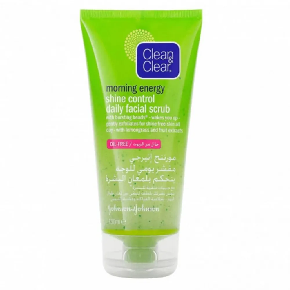 Clean and Clear Morning Energy Shine Control Daily Facial Scrub - 150ml