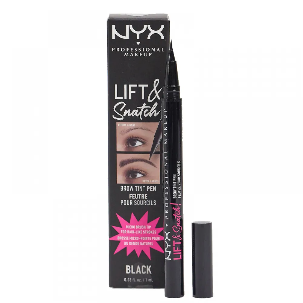 Nyx liquid eyebrow pencil micro black 10