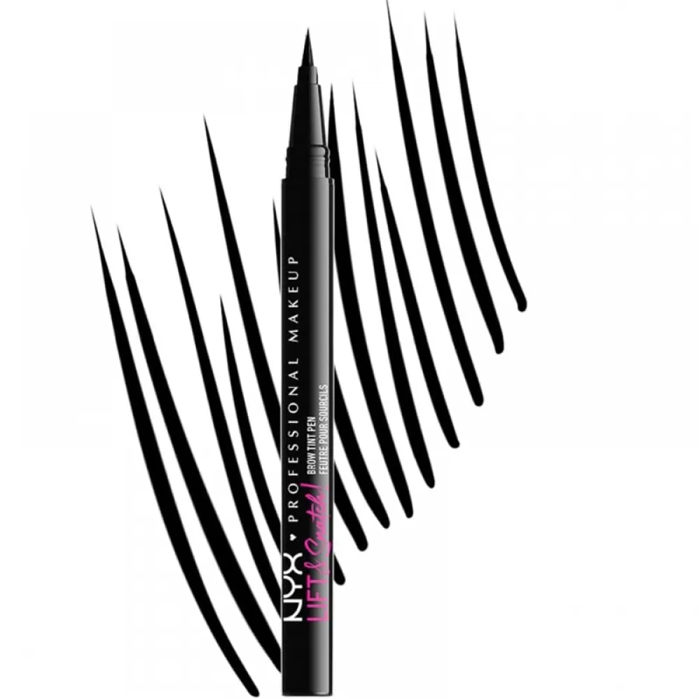 Nyx liquid eyebrow pencil micro black 10