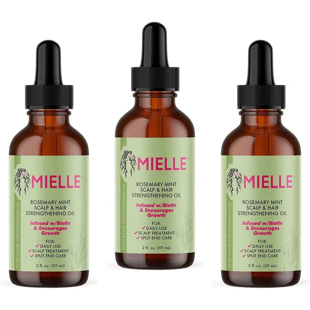 Mielle/Rosemary Mint/Scalp & Hair Strengthening Oil/Healthy Hair Growth / 2 oz (59ml) / (Pack of 3)