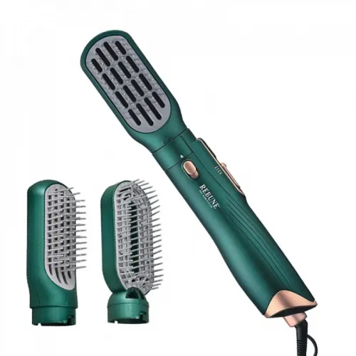 Ribbon hair styler with two flexible square and circular pieces 1200 wt