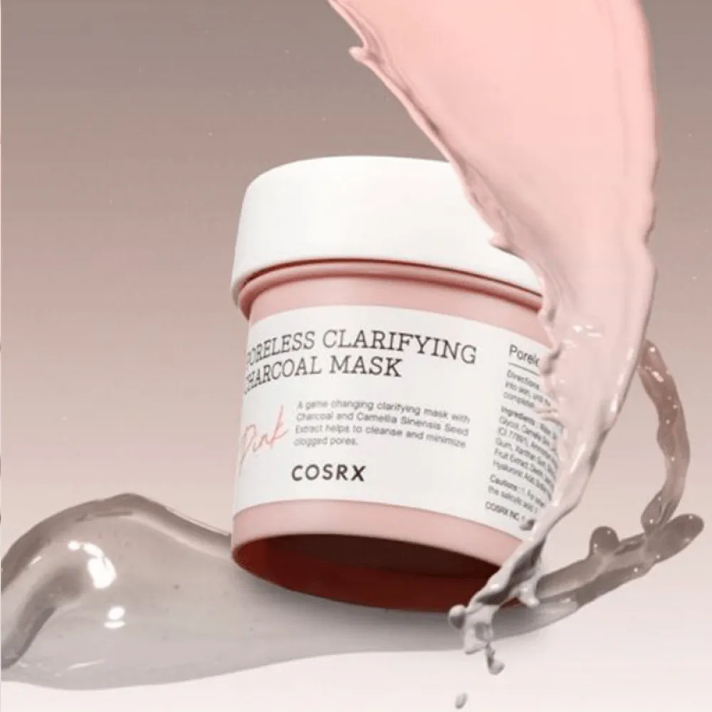 Cosrx Poreless Clarifying Charcoal Mask Pink - 110g