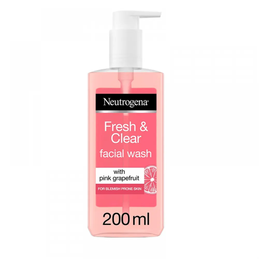 Neutrogena Fresh & Clear Facial Wash With Pink Grapefruit- 200ml