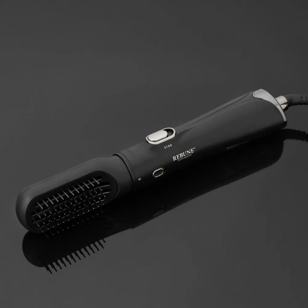 Hair dryer brush - silver  RE-2108-1 matt black