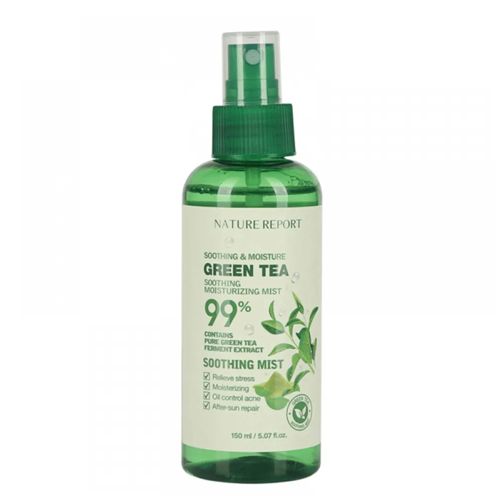 Nature Report Green Tea Soothing And Moisturizing Mist - 150ml