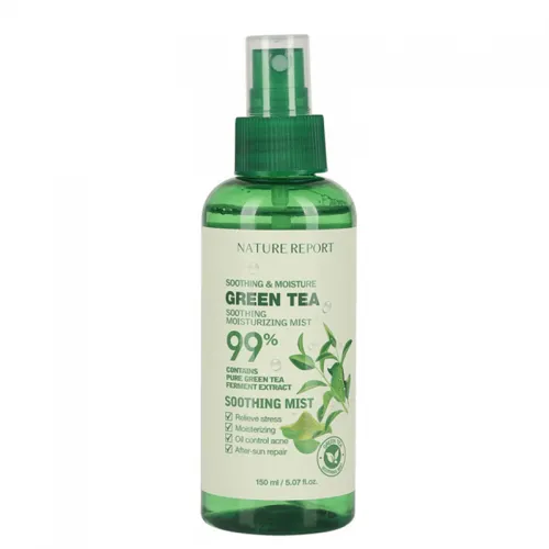 Nature Report Green Tea Soothing And Moisturizing Mist - 150ml